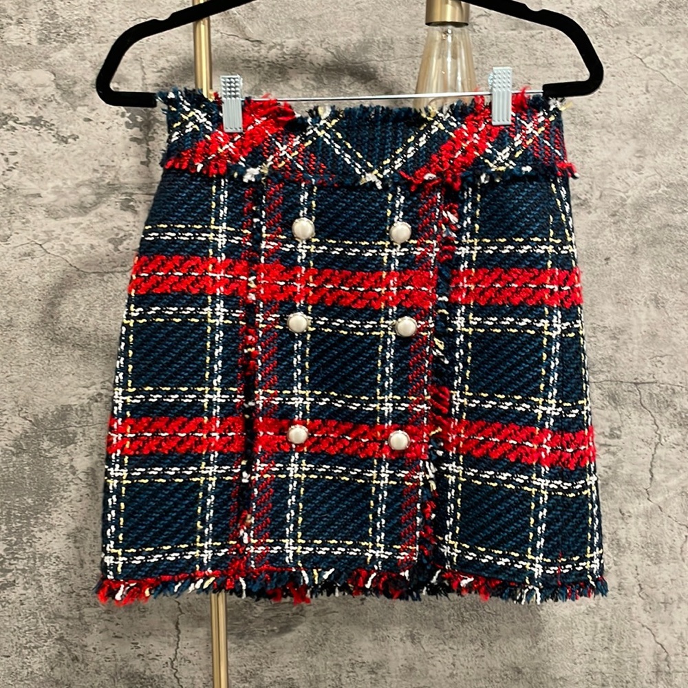 Zara Tweed Mini Skirt